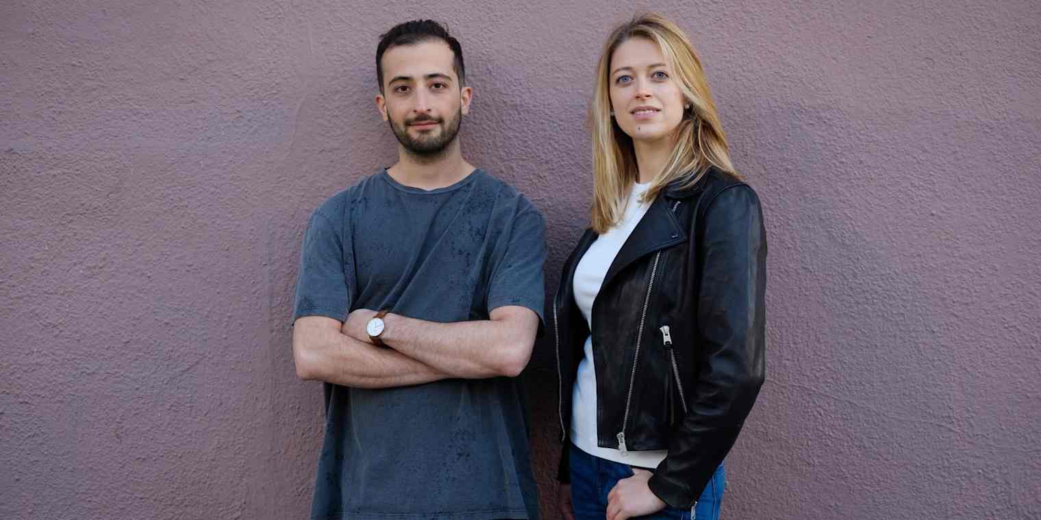 OpenPhone founders Mahyar Raissi, left, and Daryna Kulya.