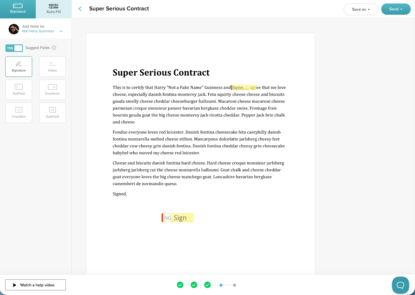 SignWell, notre choix pour la meilleure appli de signature électronique gratuite pour la signature de documents gratuite