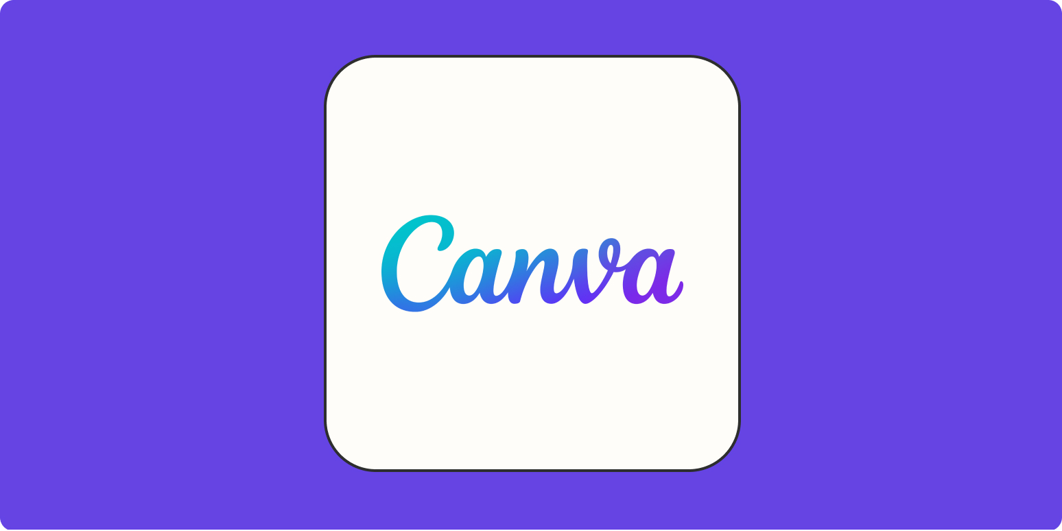 How to create brand visuals for free in Canva | Zapier