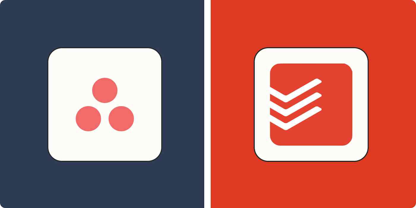 Hero image with the logos of Asana and Todoist