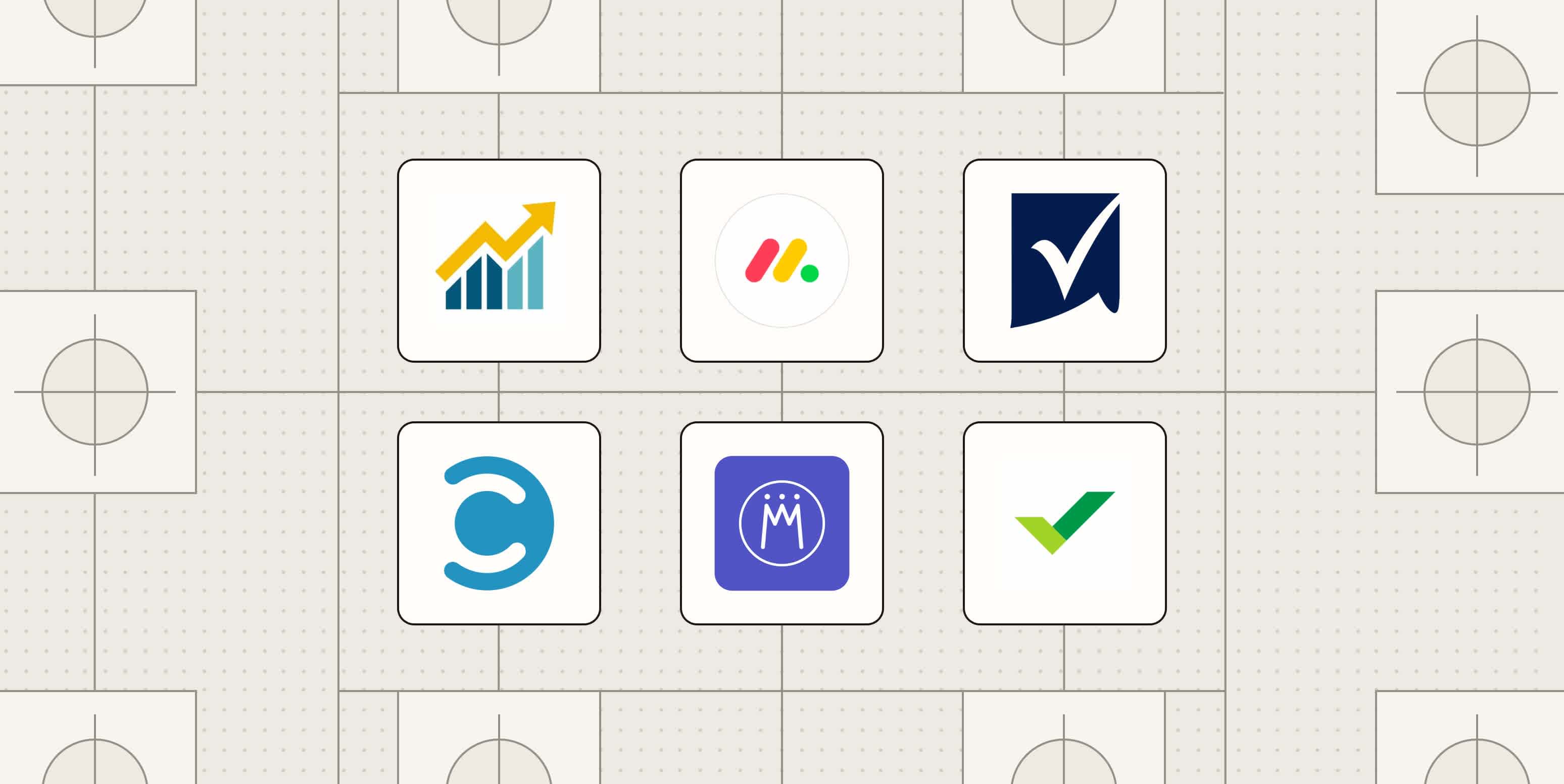 Hero image with the logos of the best PPM tools