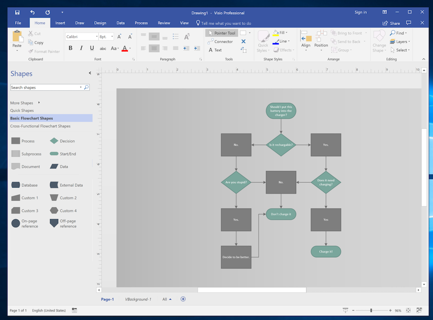 Microsoft Visio, our pick for the best diagram software for Microsoft 365 and Windows users