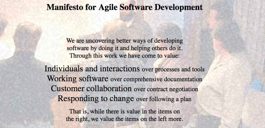 Agile Software Development Manifesto