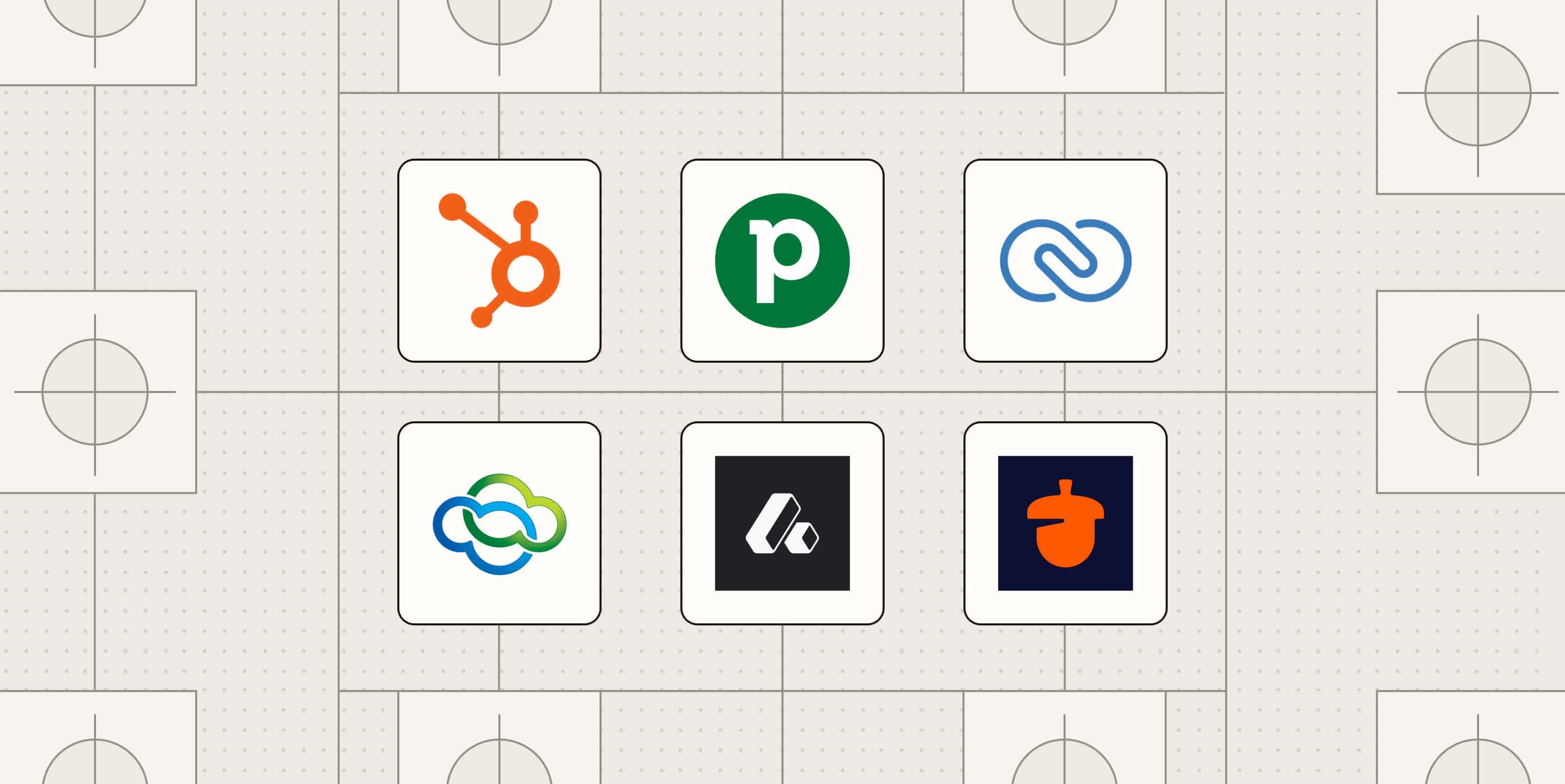 Hero image with the logos of the best Salesforce alternatives