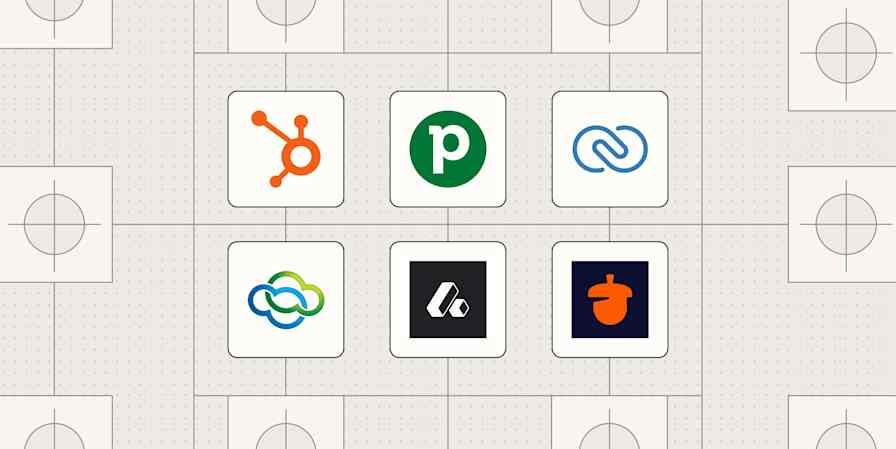 Hero image with the logos of the best Salesforce alternatives