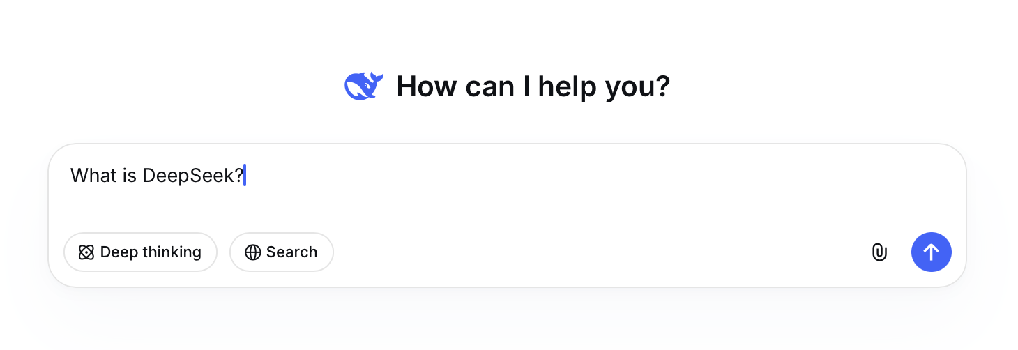 The DeepSeek chatbot