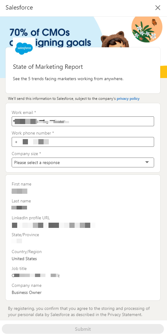 12 LinkedIn Lead Gen Form examples for inspiration | Zapier