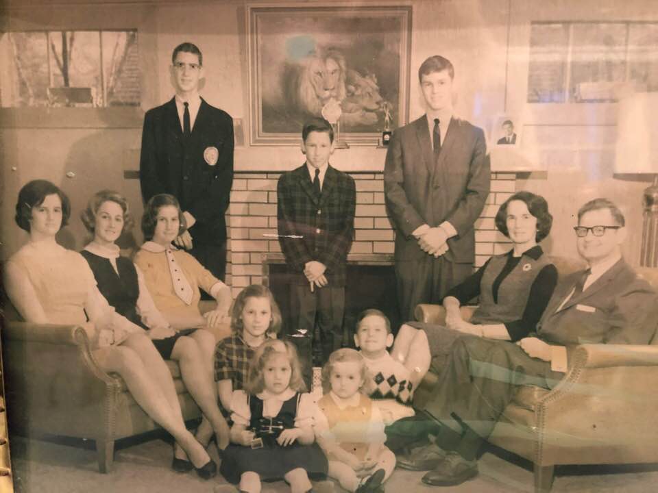 The original photo in sepia