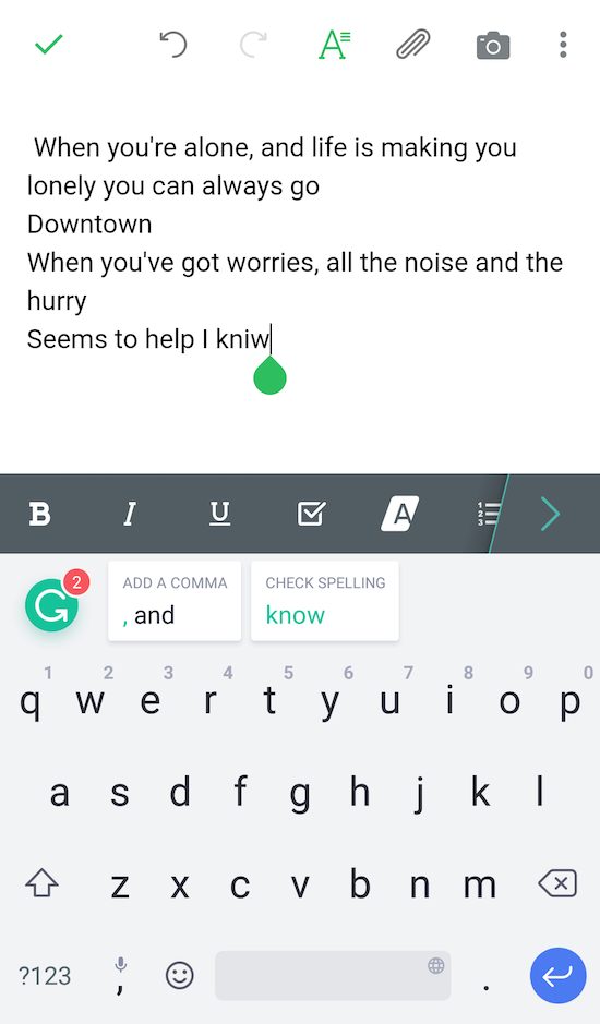 Grammarly for Android