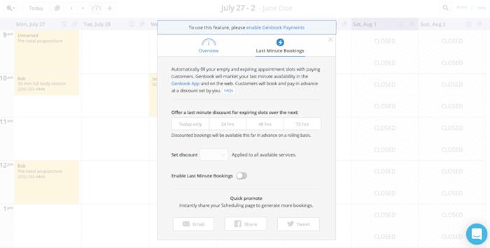 Genbook for appointment scheduling