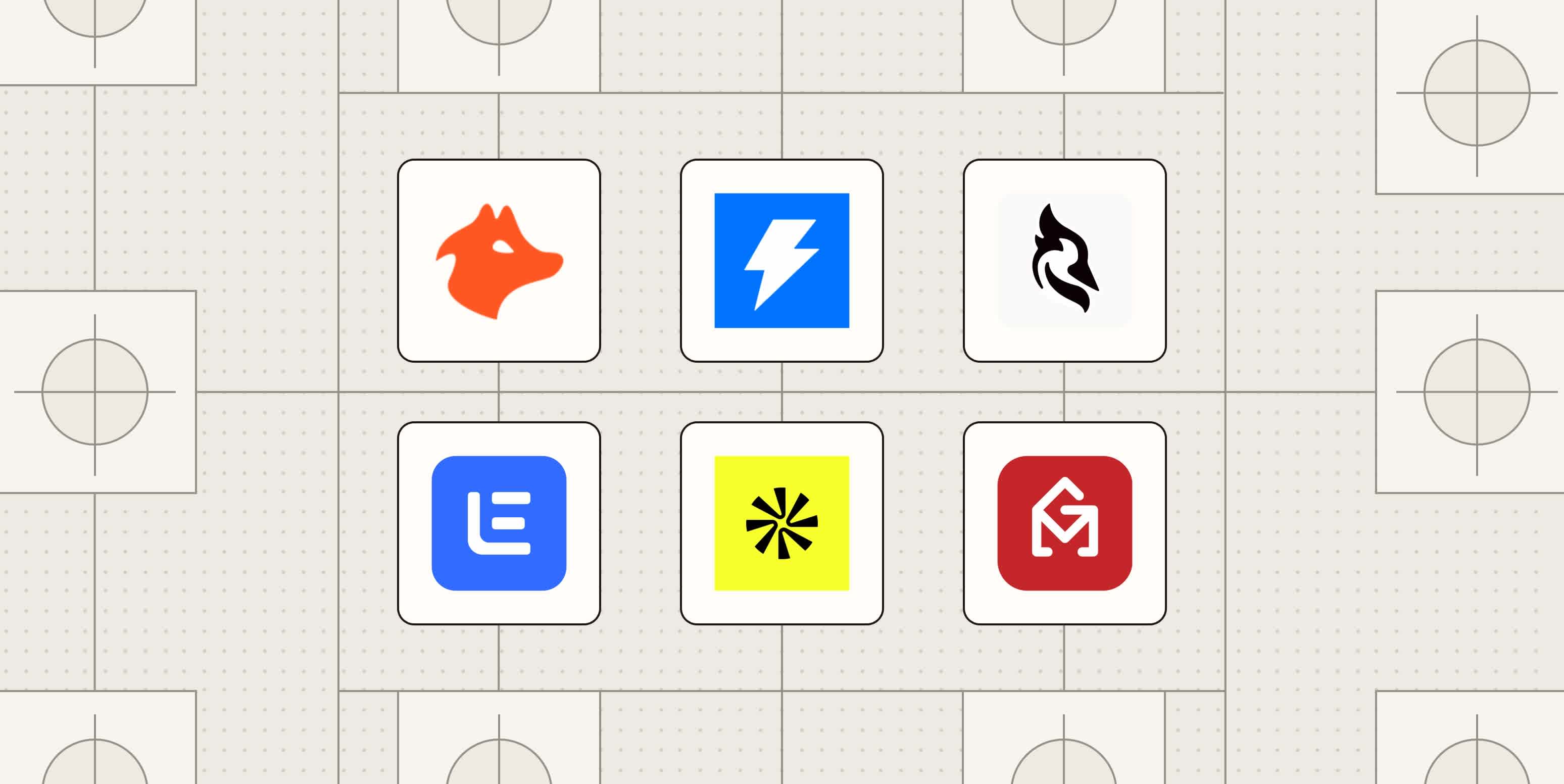 Hero image with the logos of the best cold email software