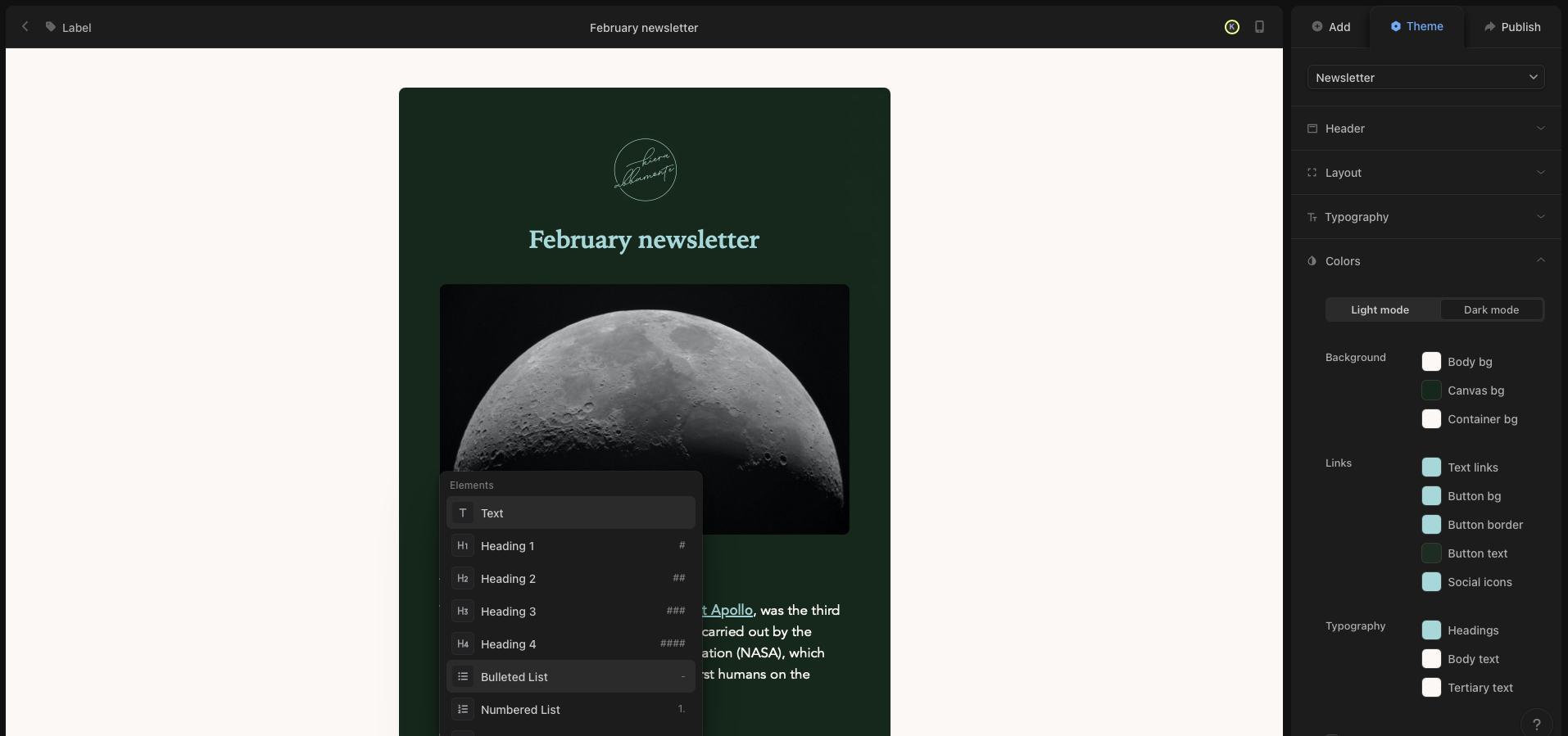 Audienceful, our pick for the best full-featured email newsletter software