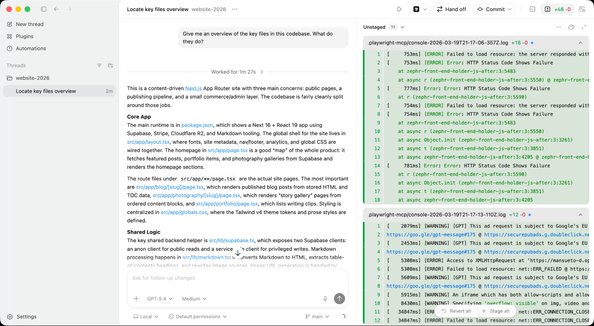 OpenAI's coding agent, Codex