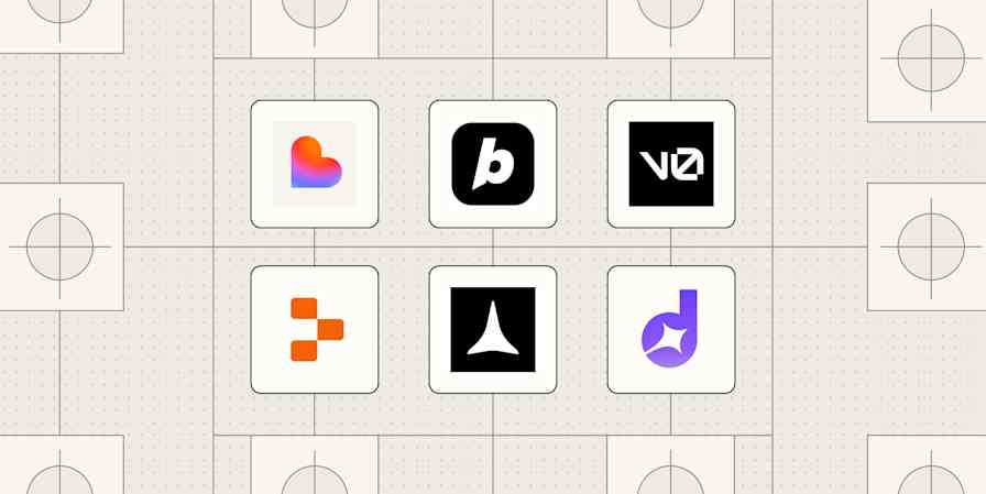 Hero image with the logos of the best vibe coding tools