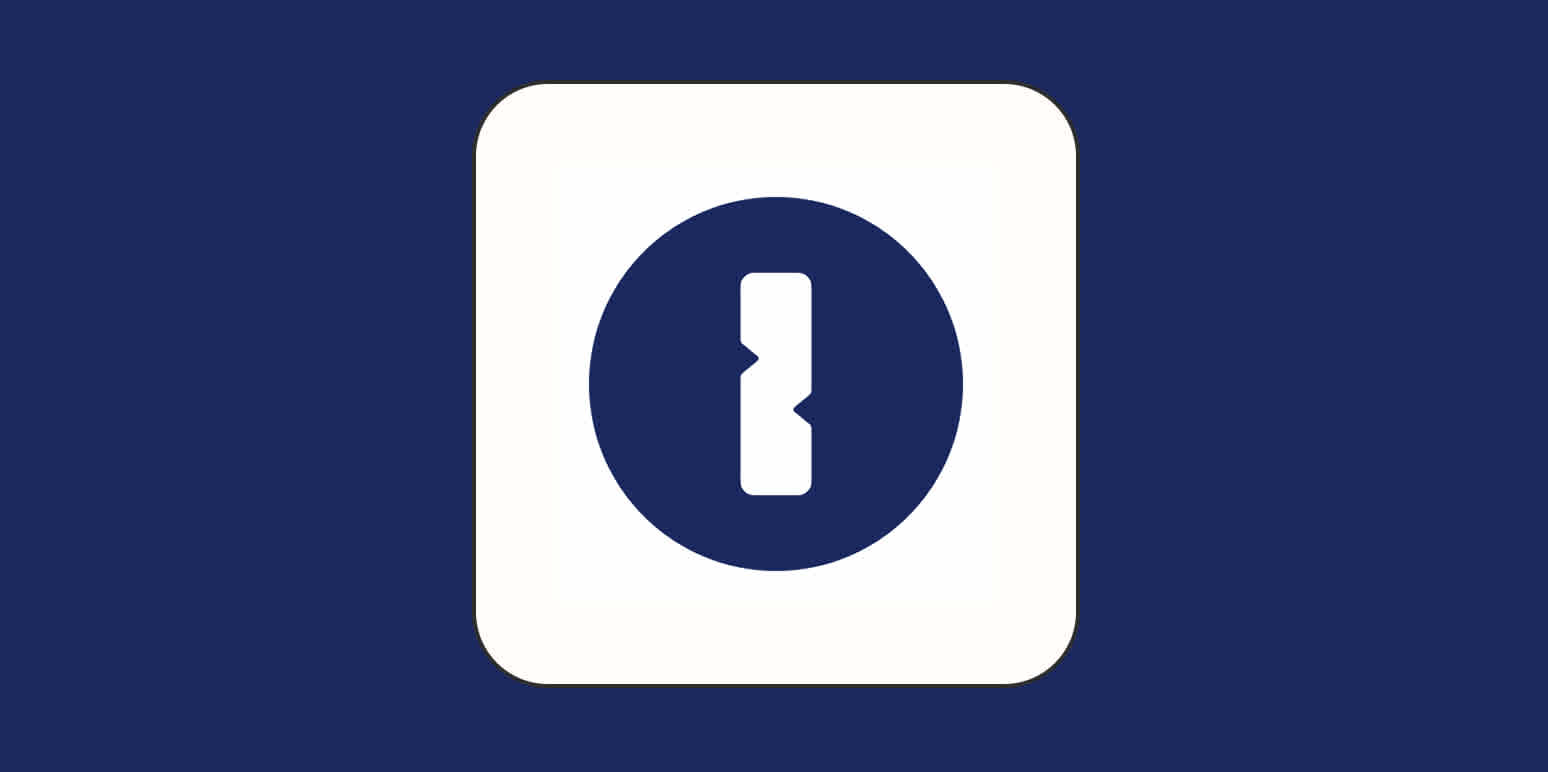 Hero image with the 1Password logo