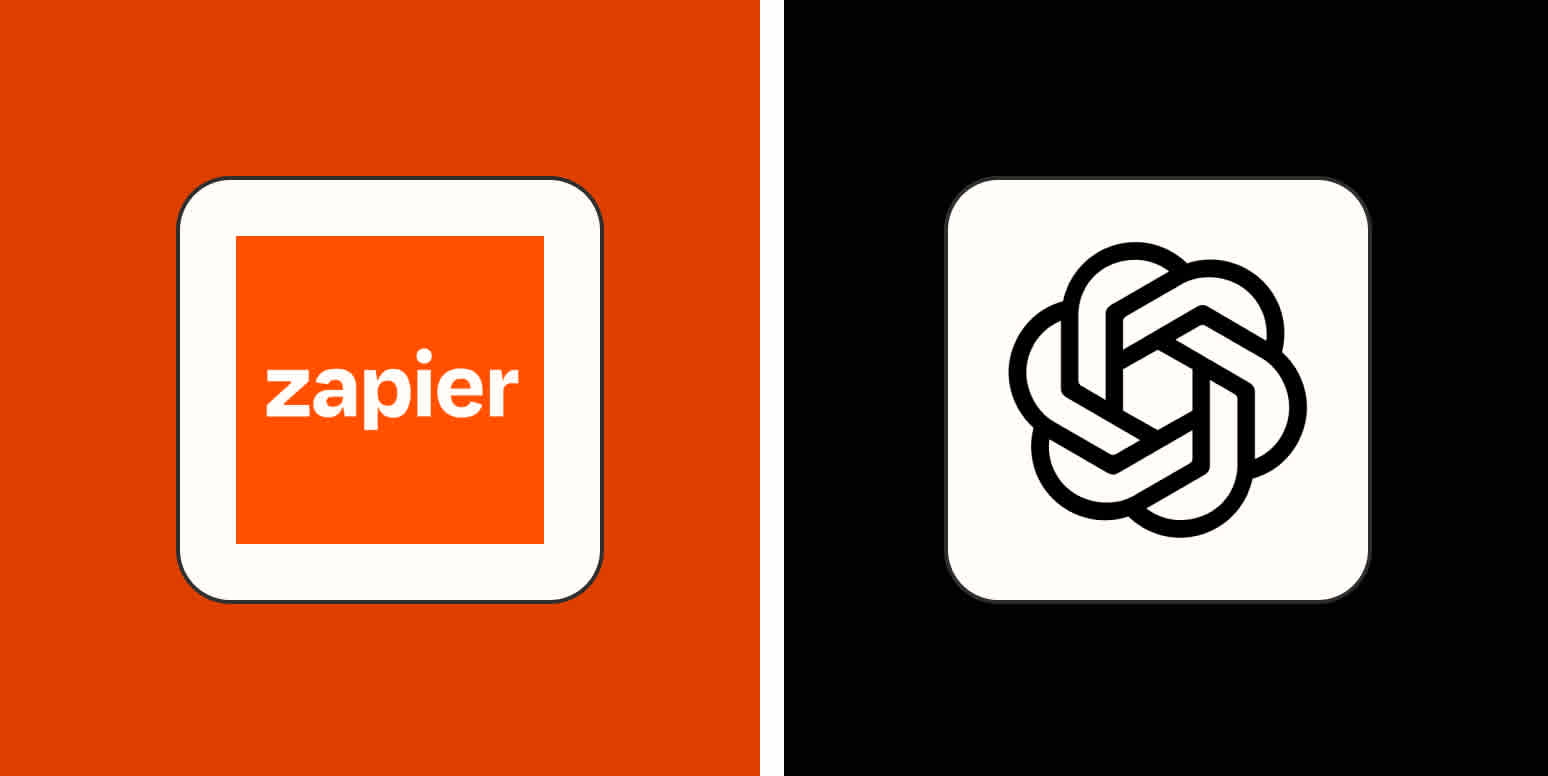Hero image with the Zapier and OpenAI logos