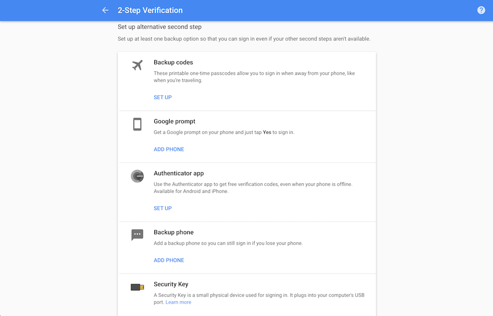 Facebook Google Authenticator & Two Step Verification 2