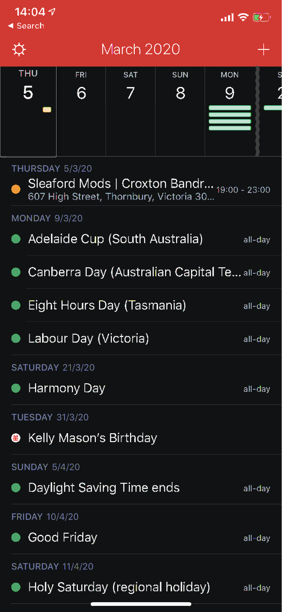 color coded calendar app for mac
