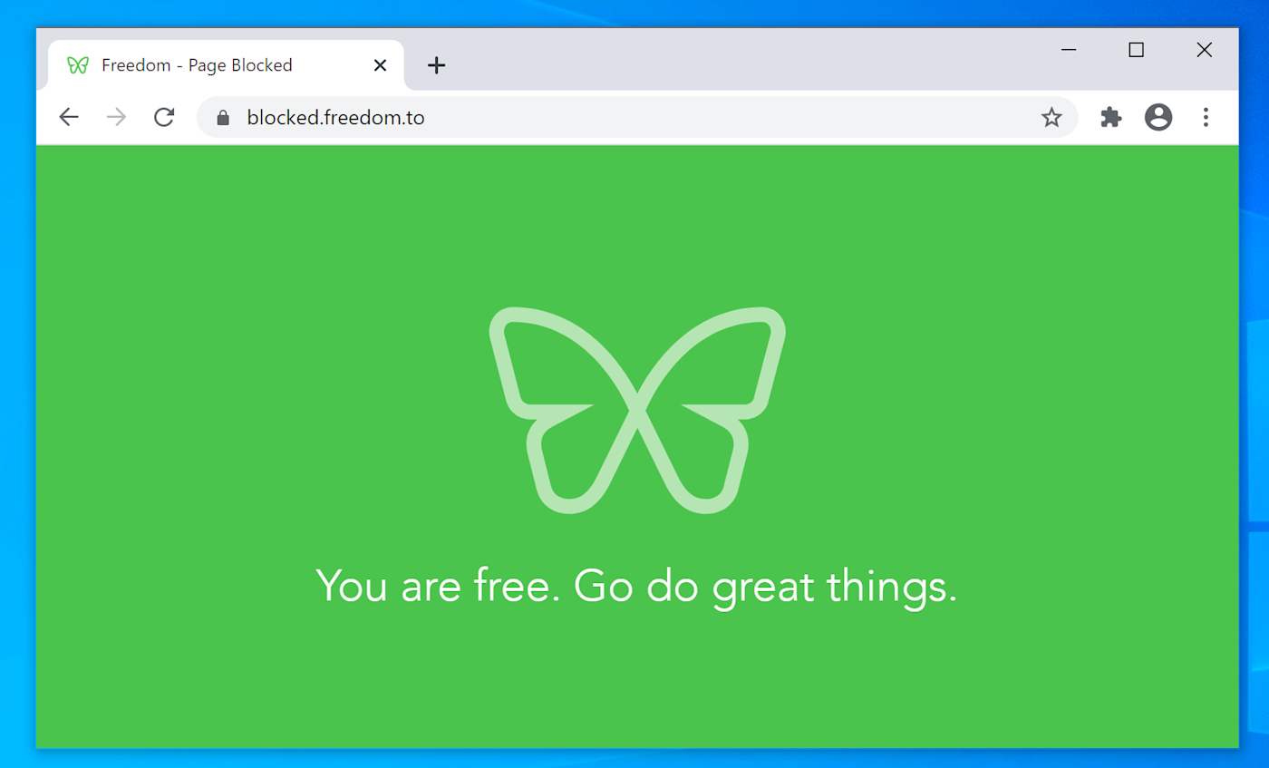 A screenshot of Freedom