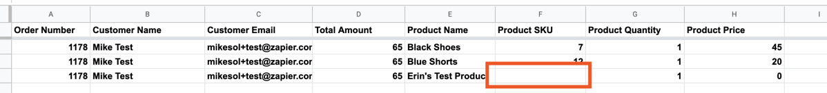 Highlighting empty cell