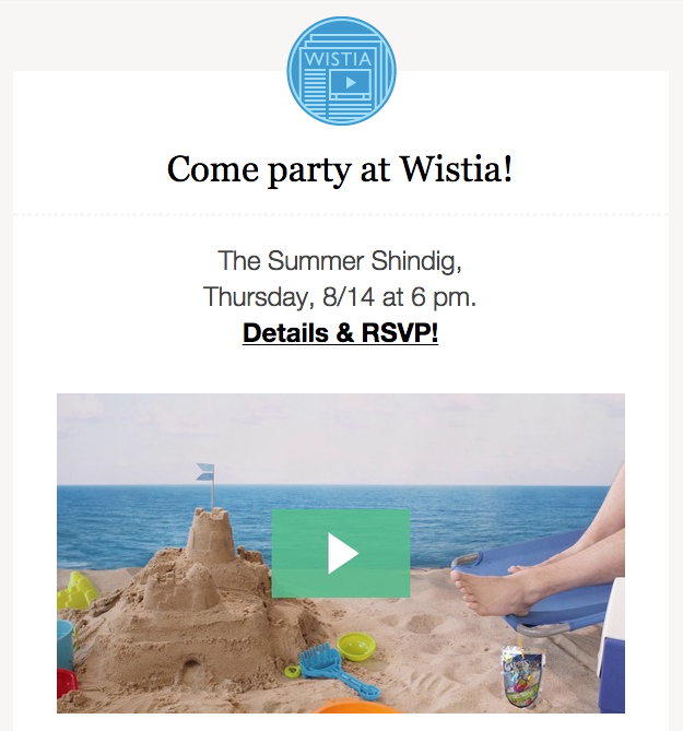 Wistia email