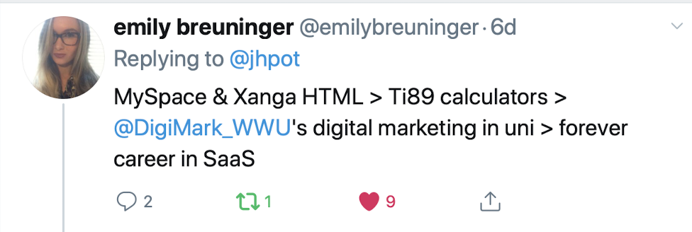 MySpace and Xanga HTML, Ti89 calculators, @DigiMark WWU