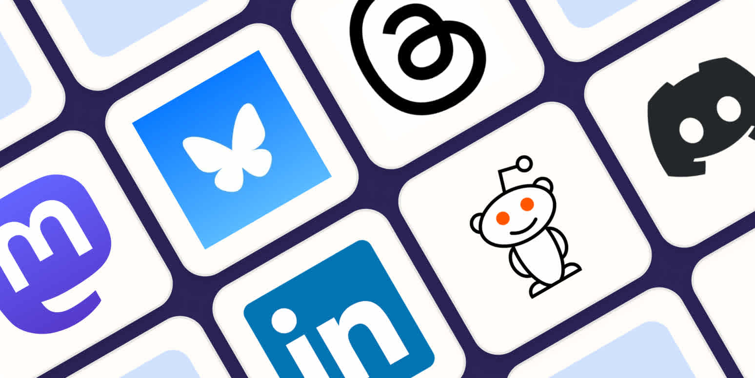 Hero image with the logos of the best Twitter alternatives