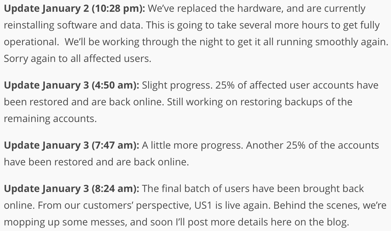 mailchimp crisis response
