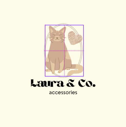 Melissa's updated logo, with a cat instead of a floral design