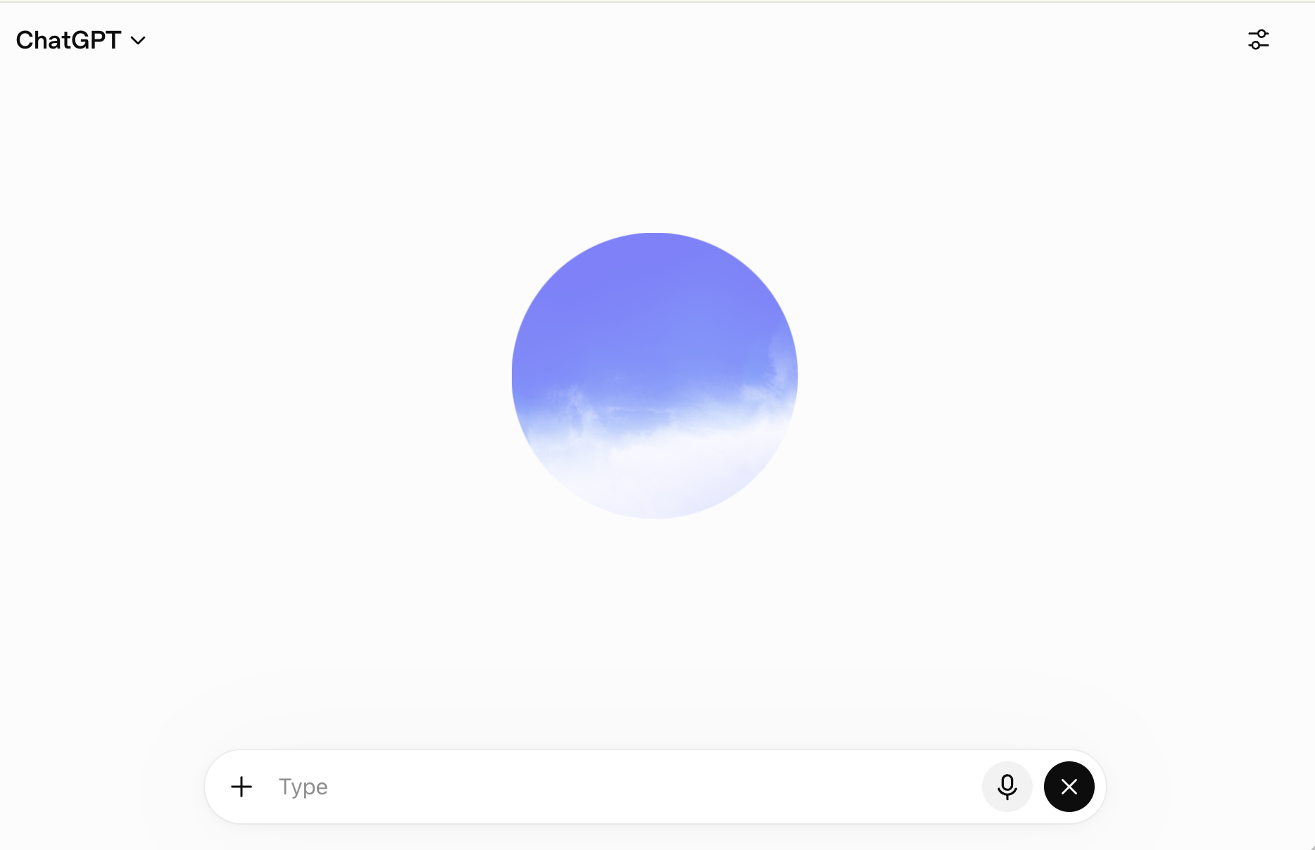 Live voice conversation with ChatGPT.