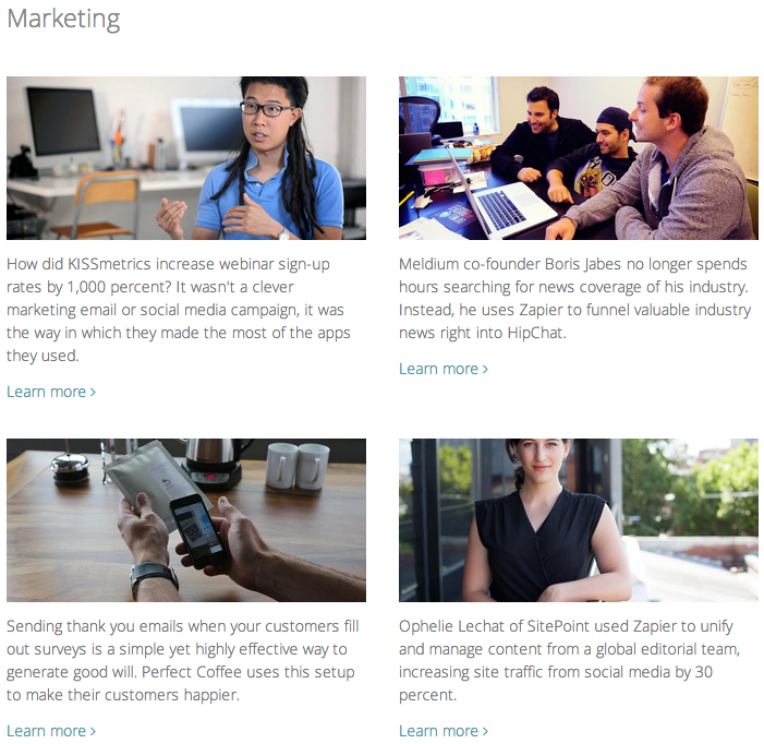 Zapier case studies