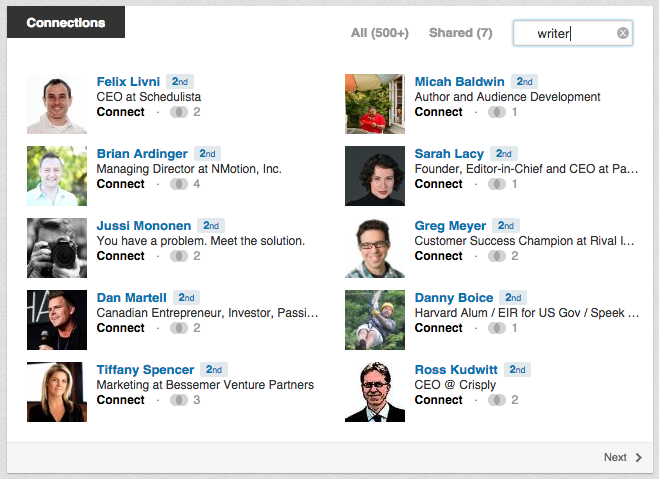 Search for candidates on LinkedIn