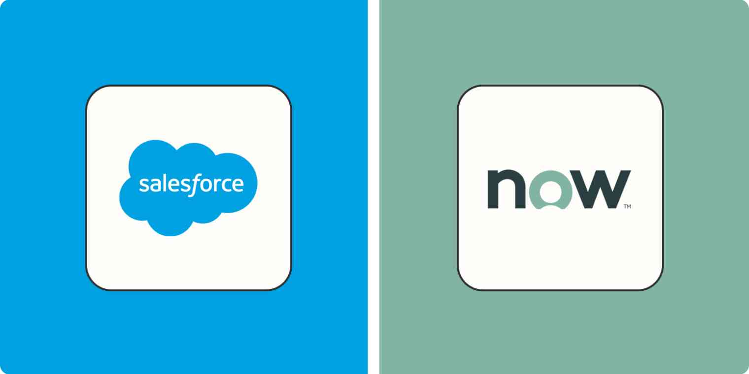 Hero image with the Salesforce and ServiceNow logos