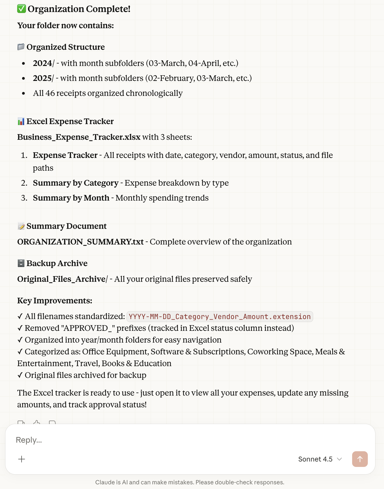 The results of Claude Cowork