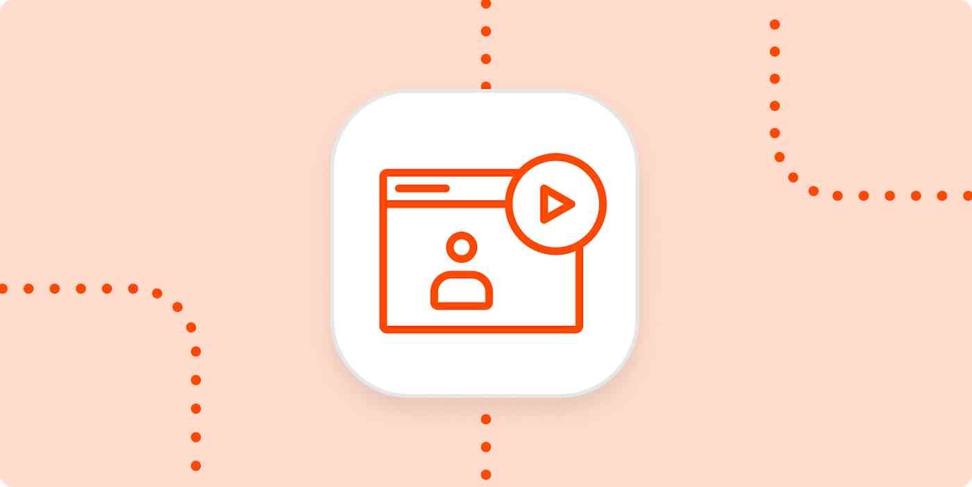Hero image with an icon of a webinar