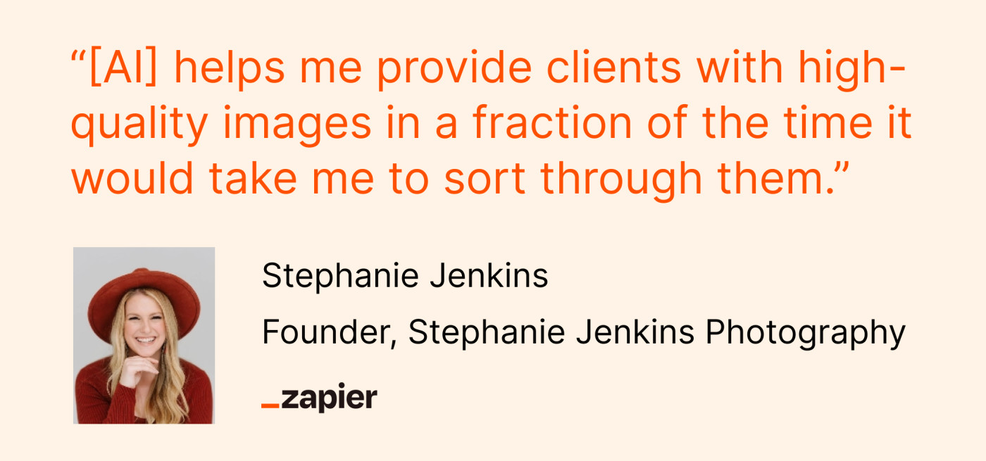 Stephanie Jenkins quote about AI changing business
