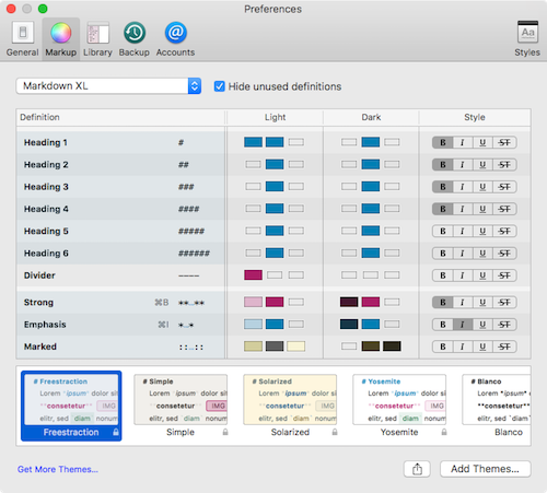 Ulysses formatting options