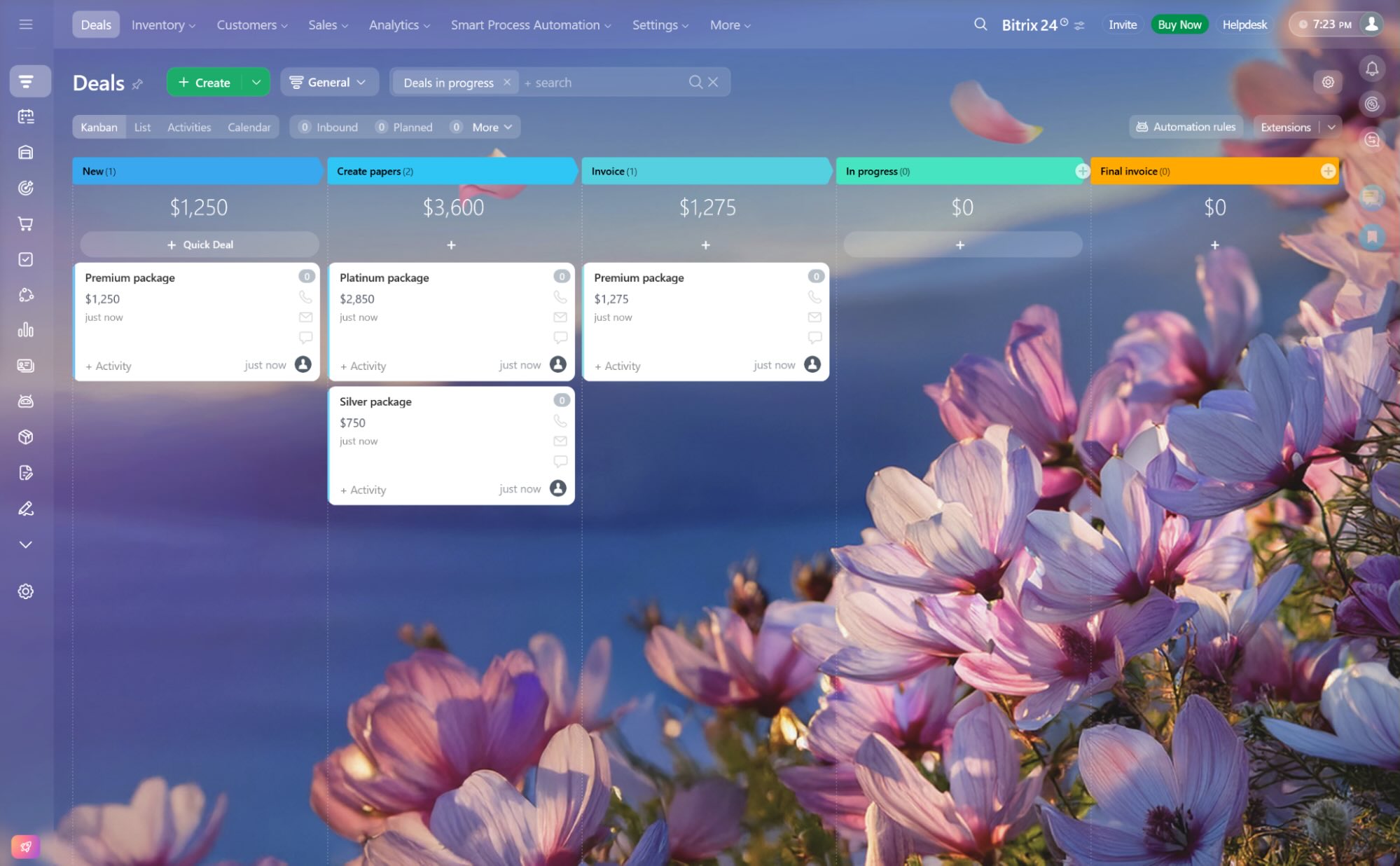 Bitrix24, our pick for the best free CRM software for a full business feature set