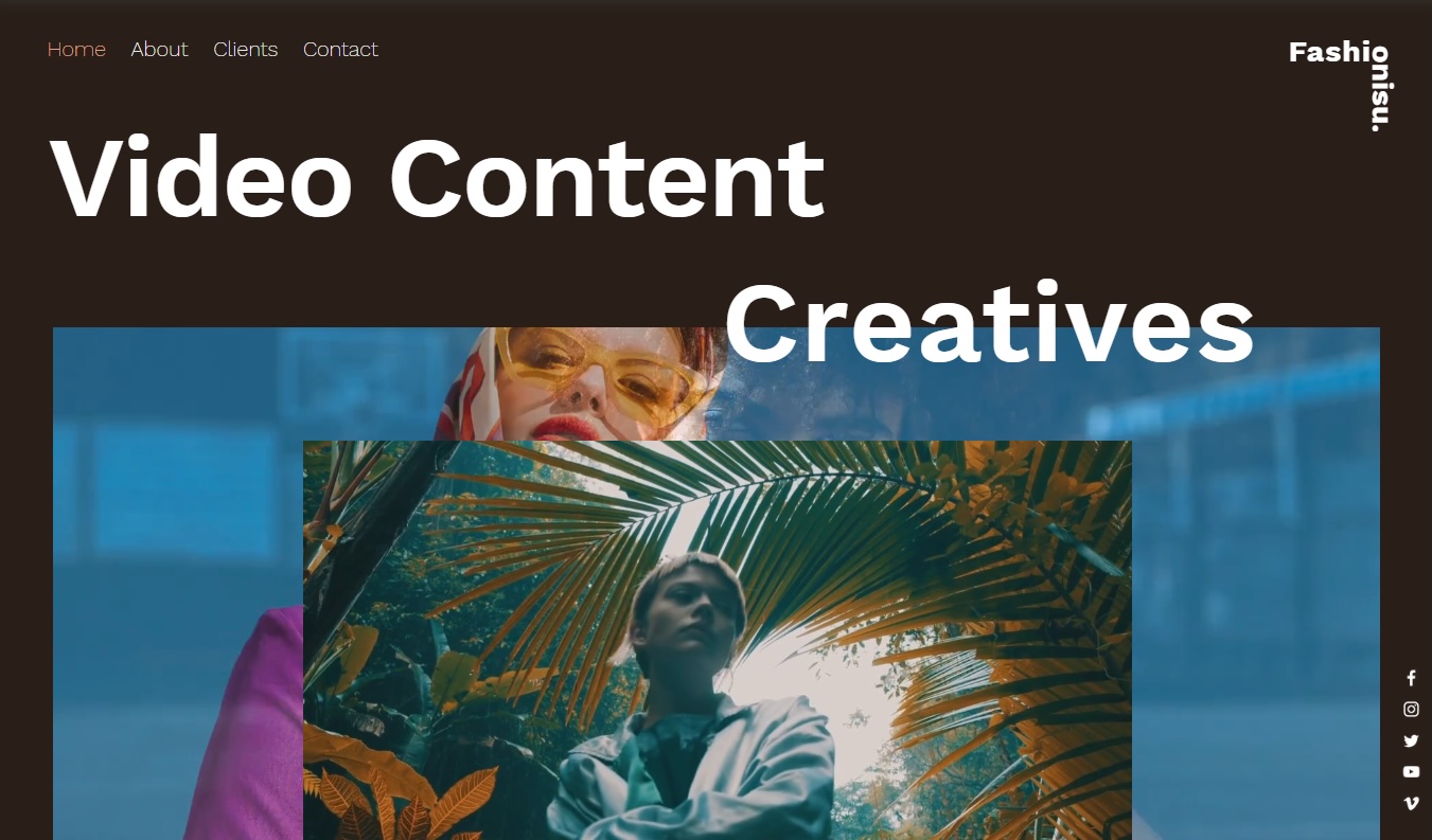 An example of a template on Wix