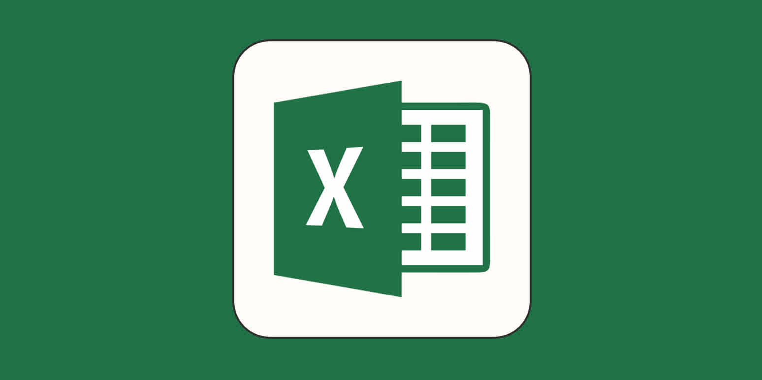Une image de héros avec le logo Excel sur fond vert