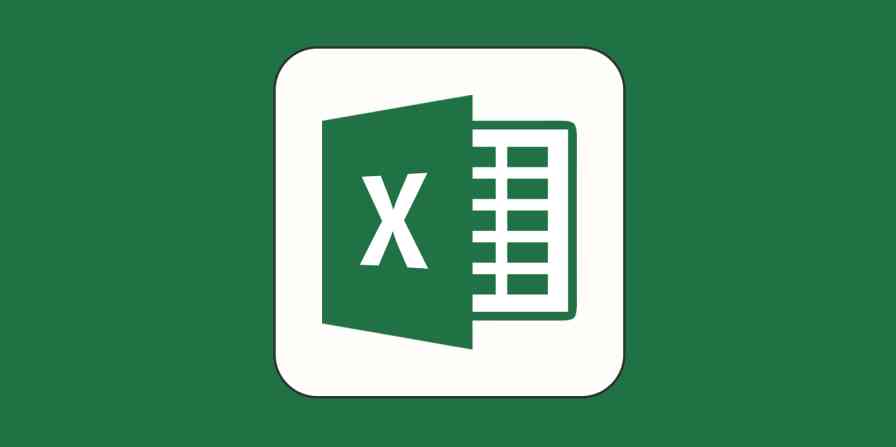 A hero image with the Excel logo on a green background