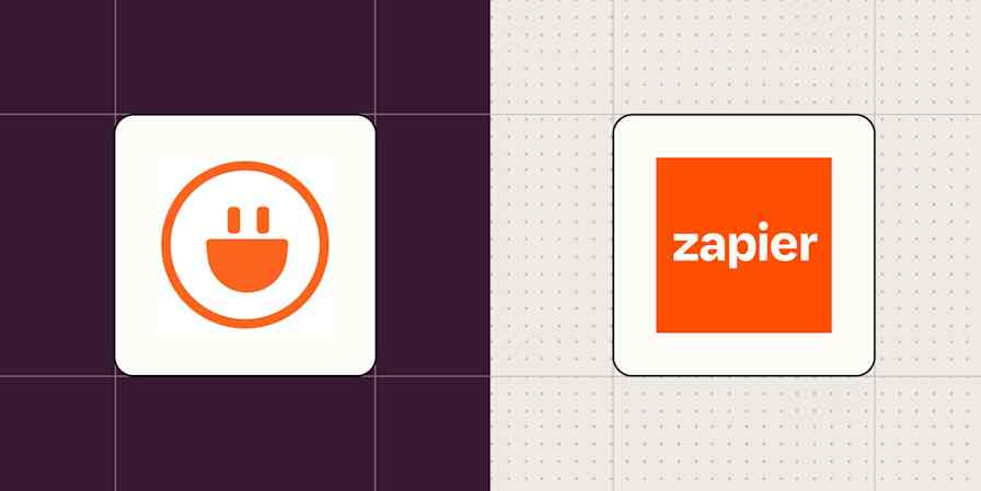 Hero image with the logos of Integrately and Zapier