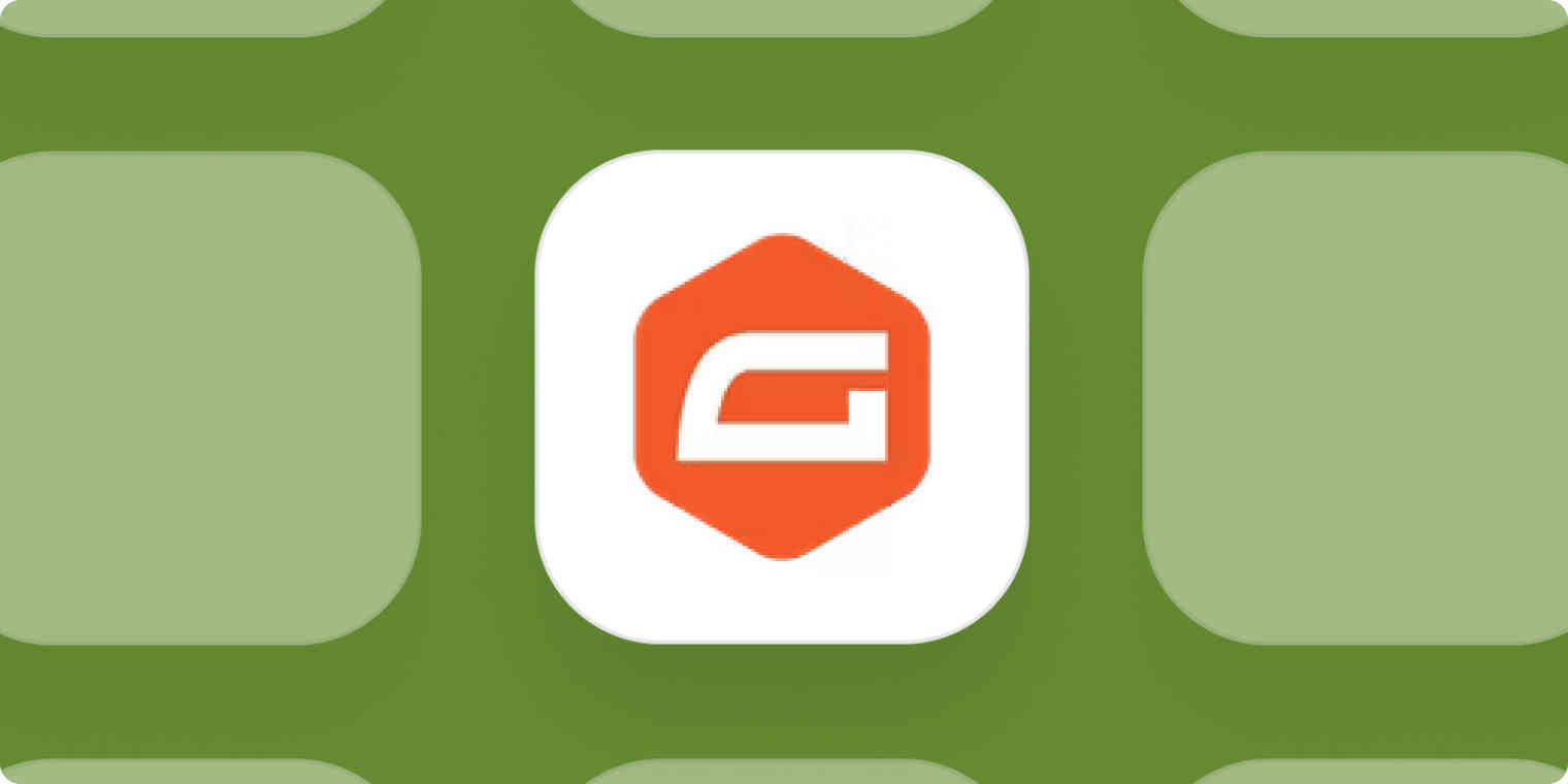 Gravity Forms app logo on a dark green background