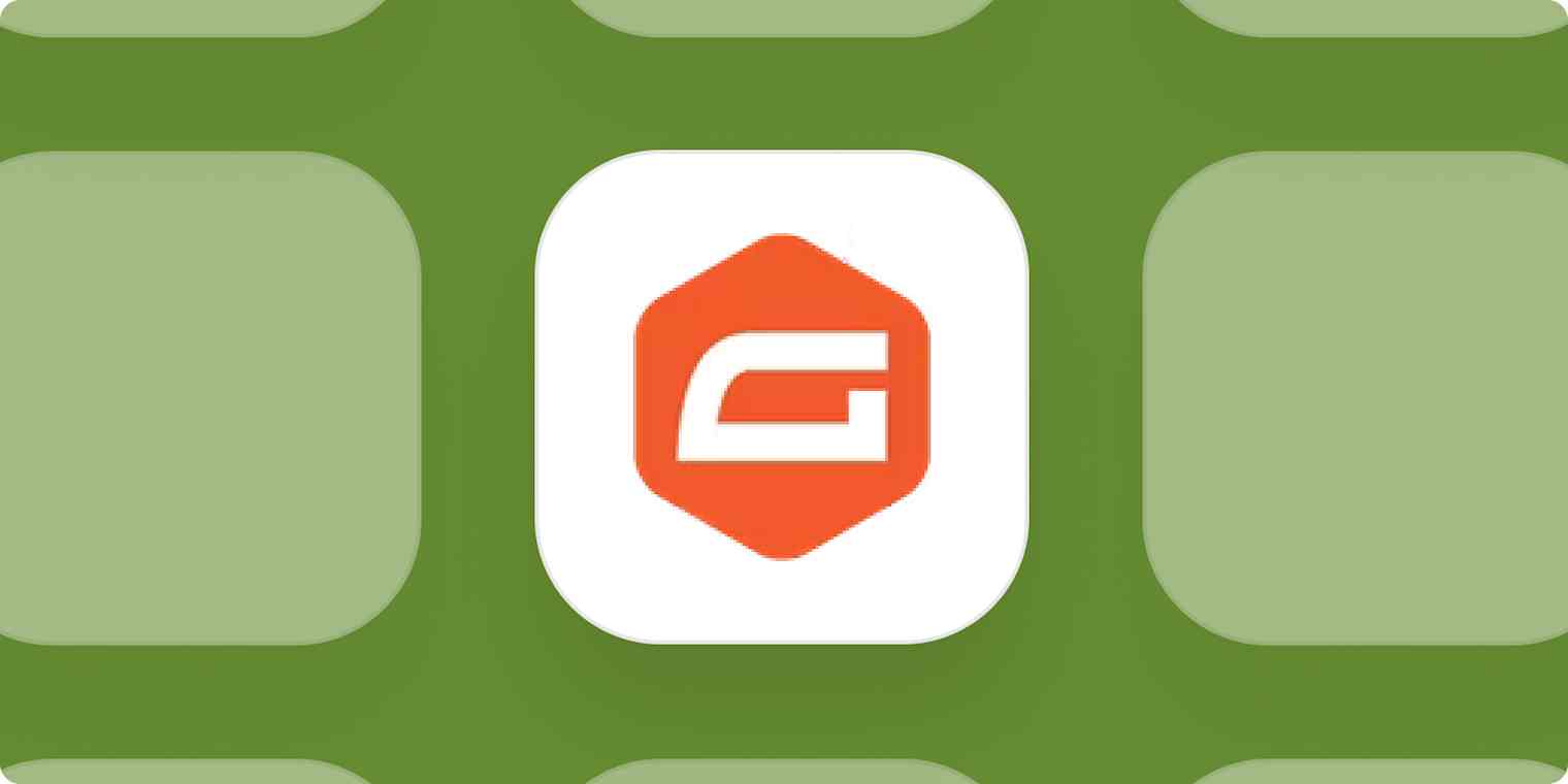Gravity Forms app logo on a dark green background