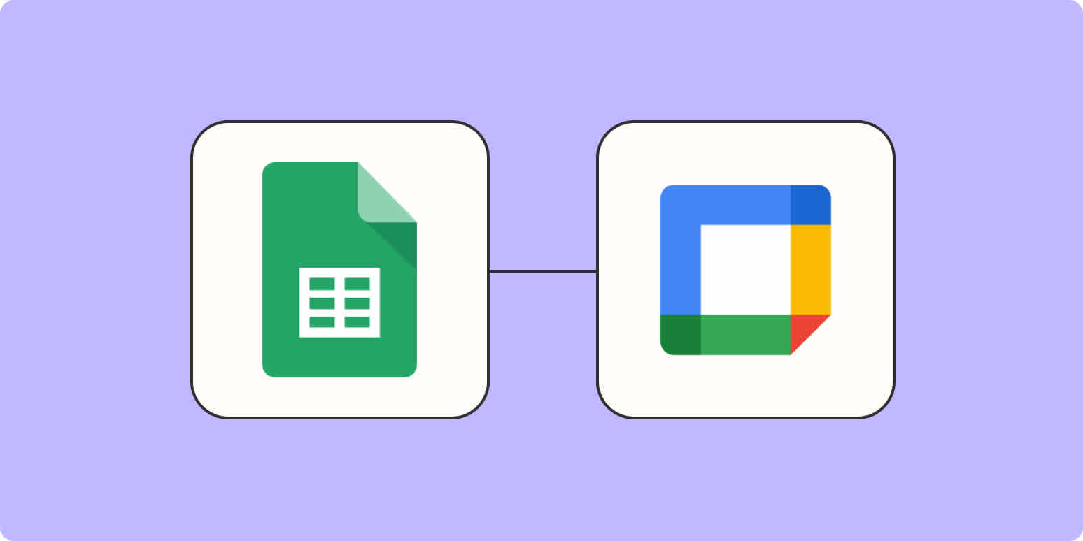 Los logotipos de Hojas de cálculo de Google y Calendario de Google