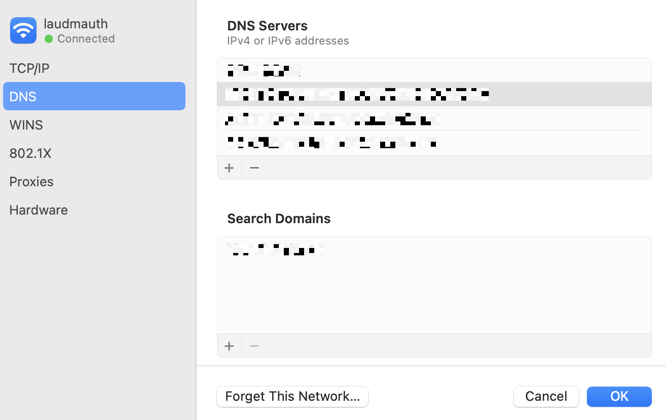 How to remove alternate DNS servers on a Mac.