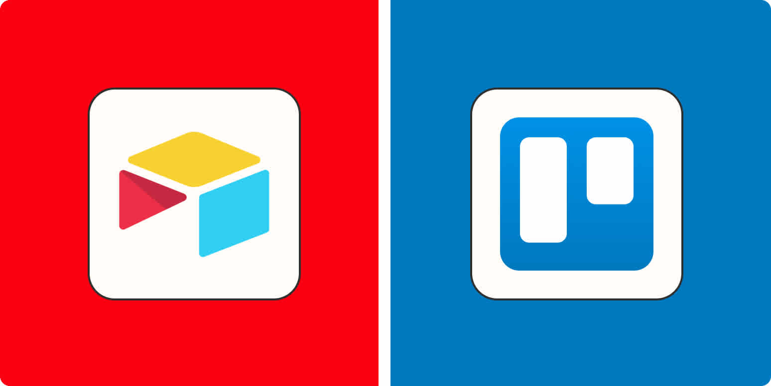 Hero image with the logos of Airtable and Trello