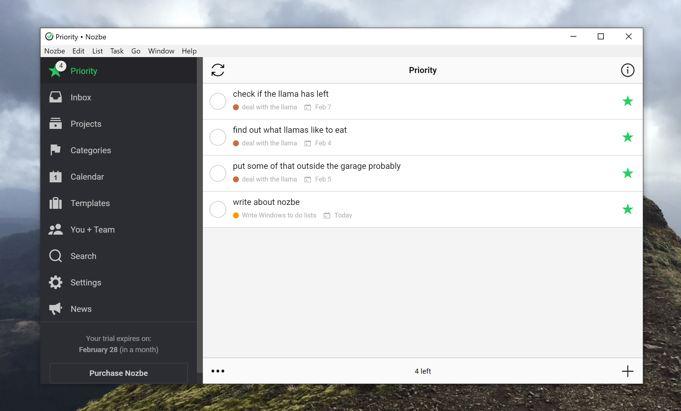 Todoist on pc