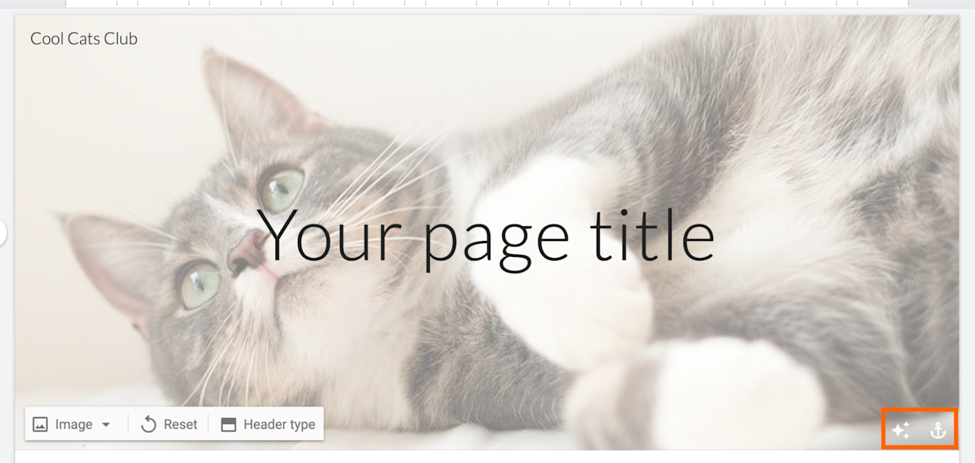 How to anchor a header image or remove readability adjustment in Google Sites.