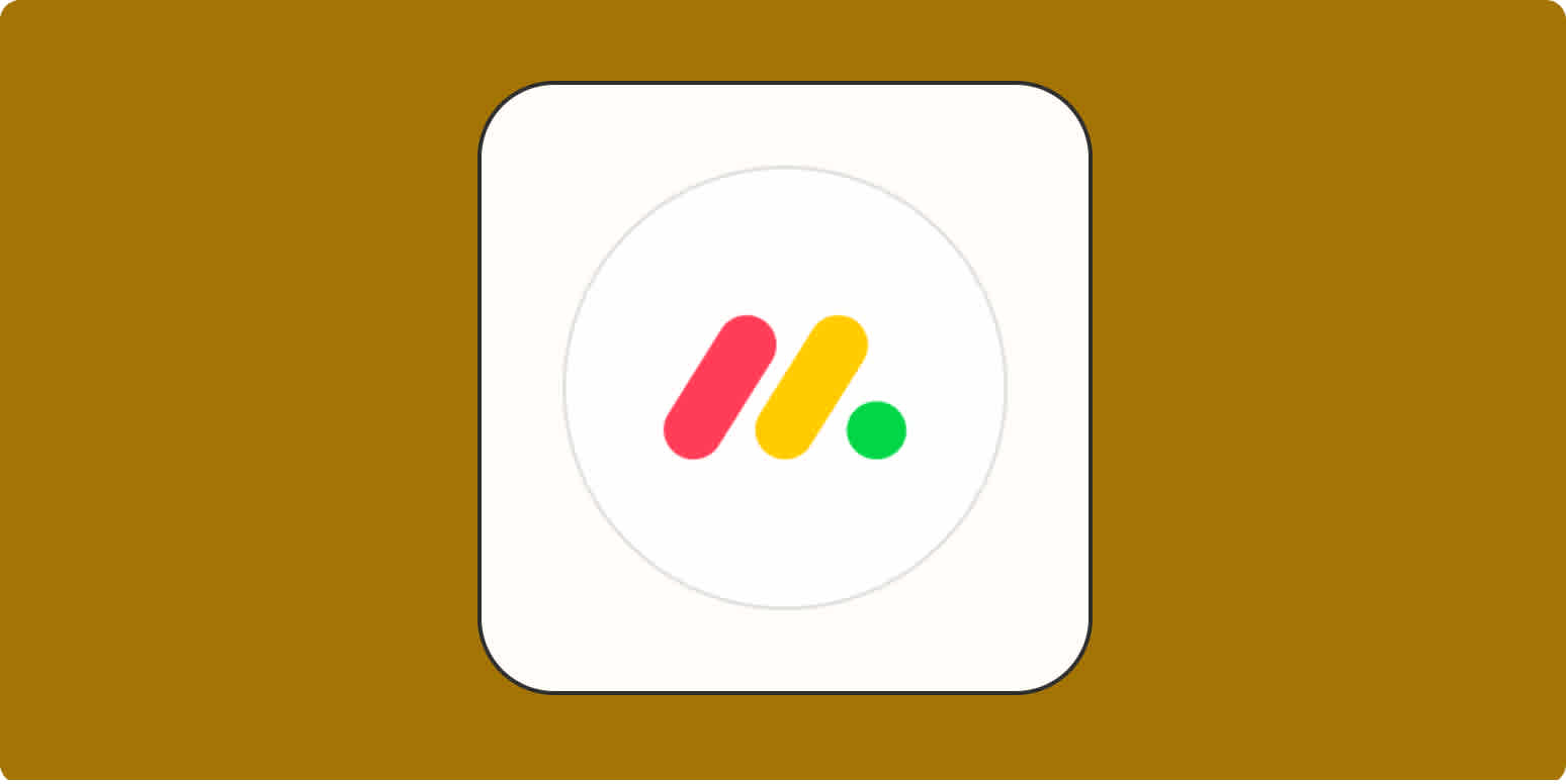 Hero image with the monday.com logo